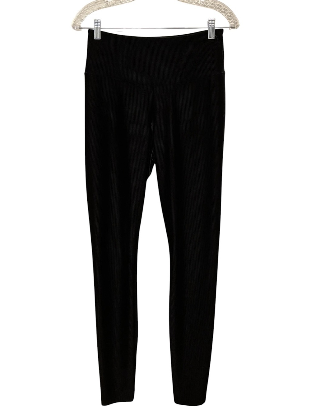 WHBM Black Corduroy Runway Leggings Size 6 Long